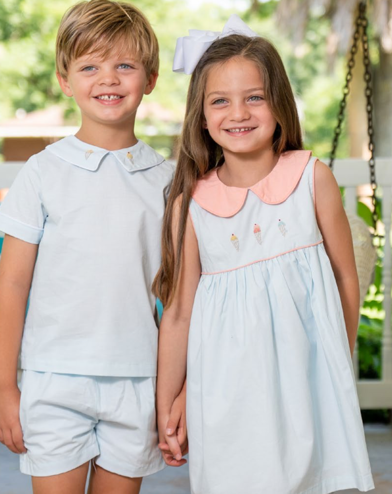 Mayla Aqua Ice Cream Kid's Dress