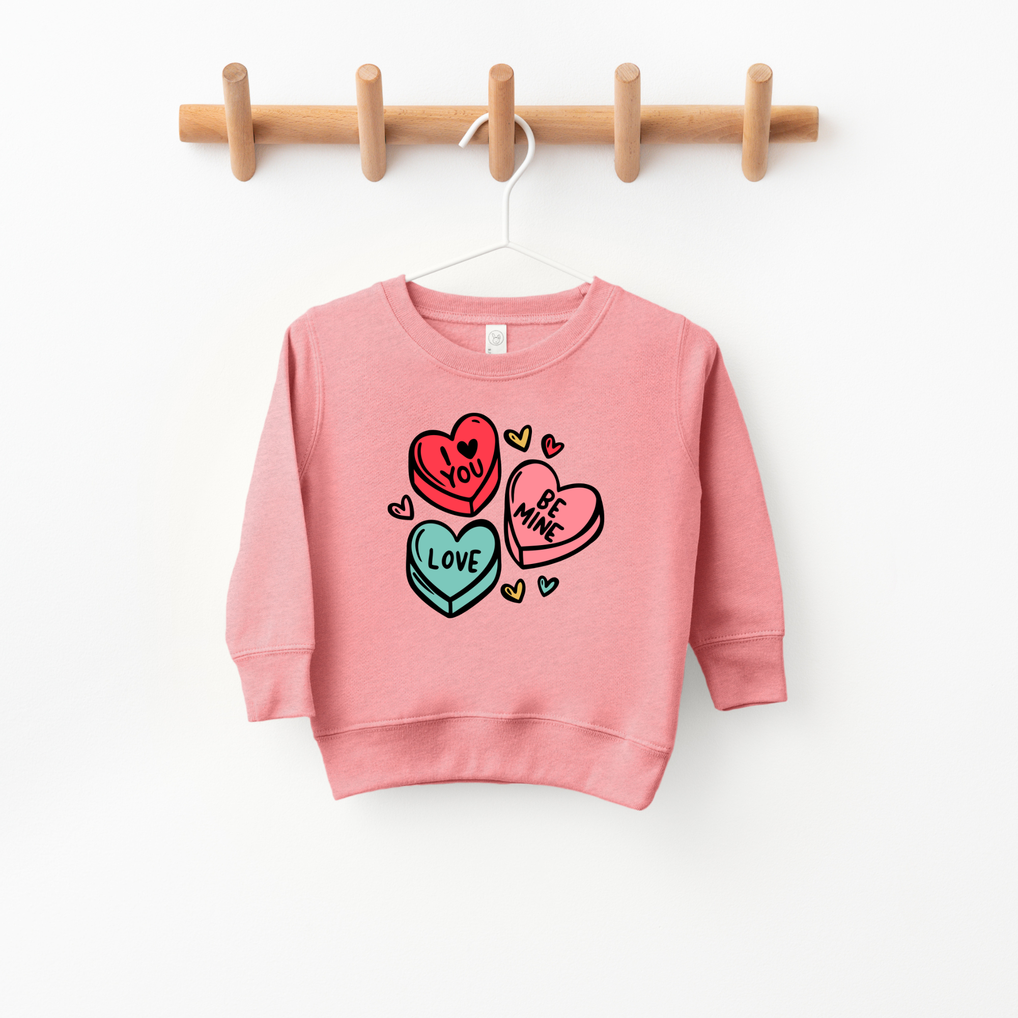 Candy Hearts  Valentines Day Kids sweatshirt