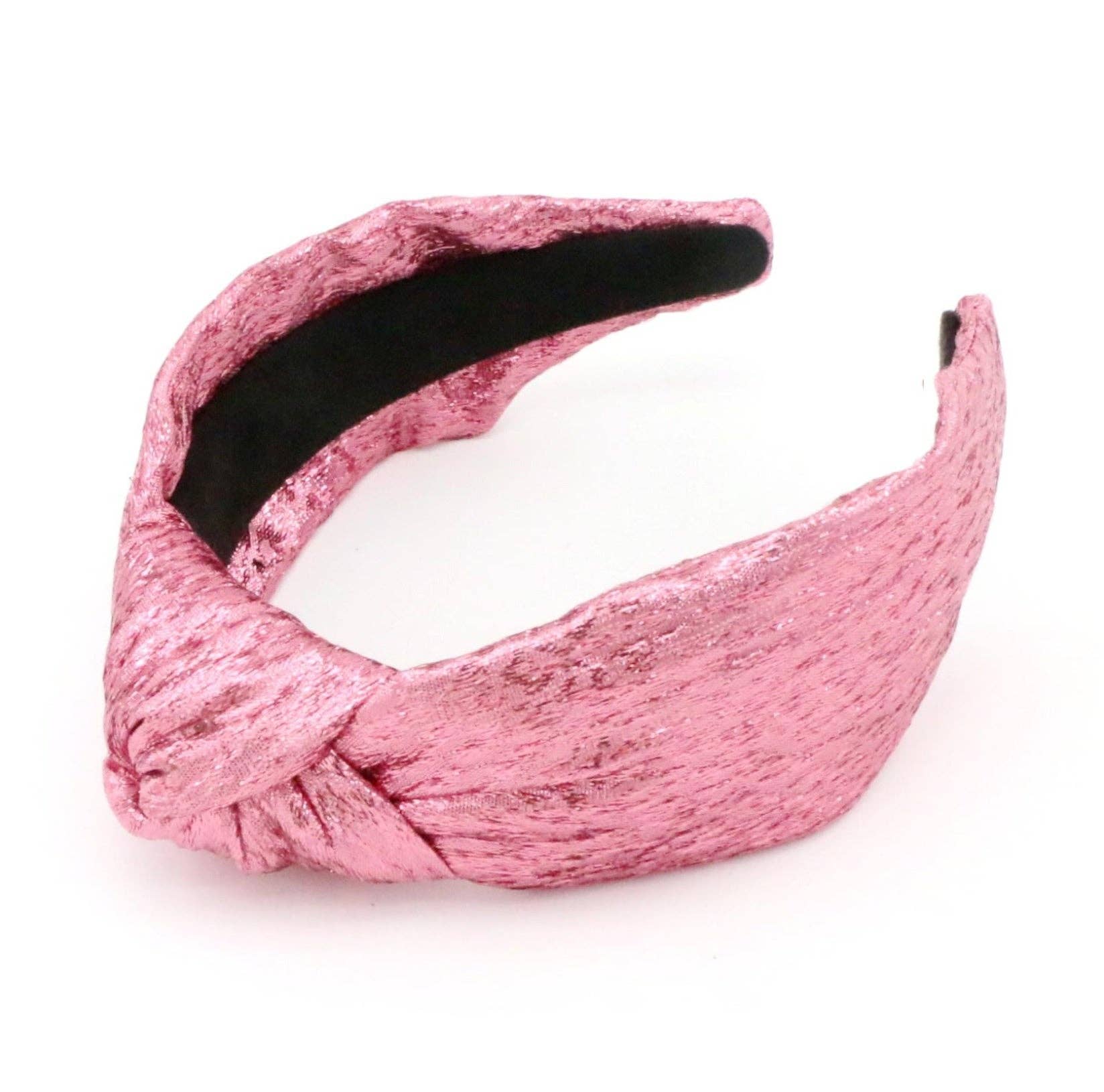  Pink Tinsel Knotted Headband