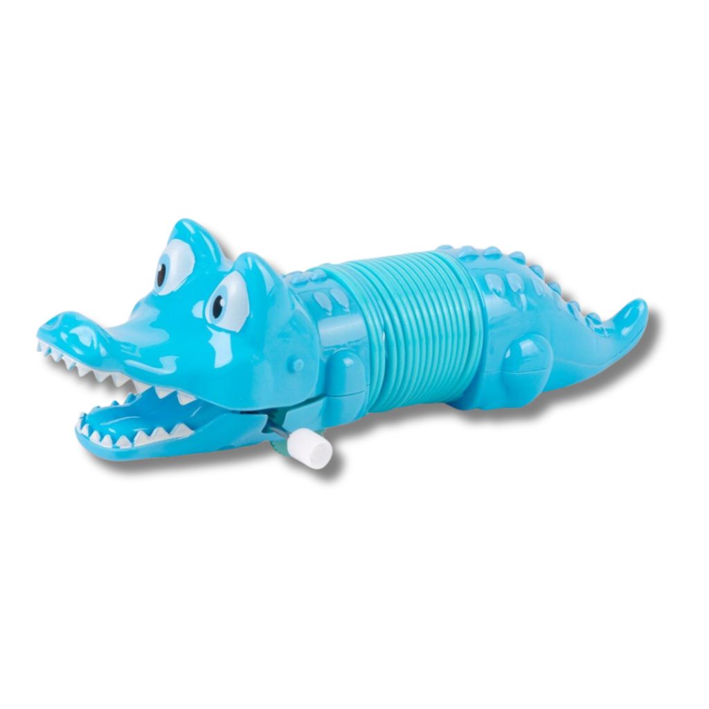 Wind Up Alligator Coil Spring Fidget Kids Toy- Assorted
