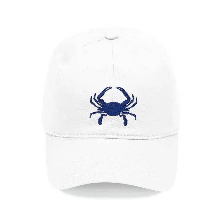 Crab Embroidered Cap #M190VL-CRAB