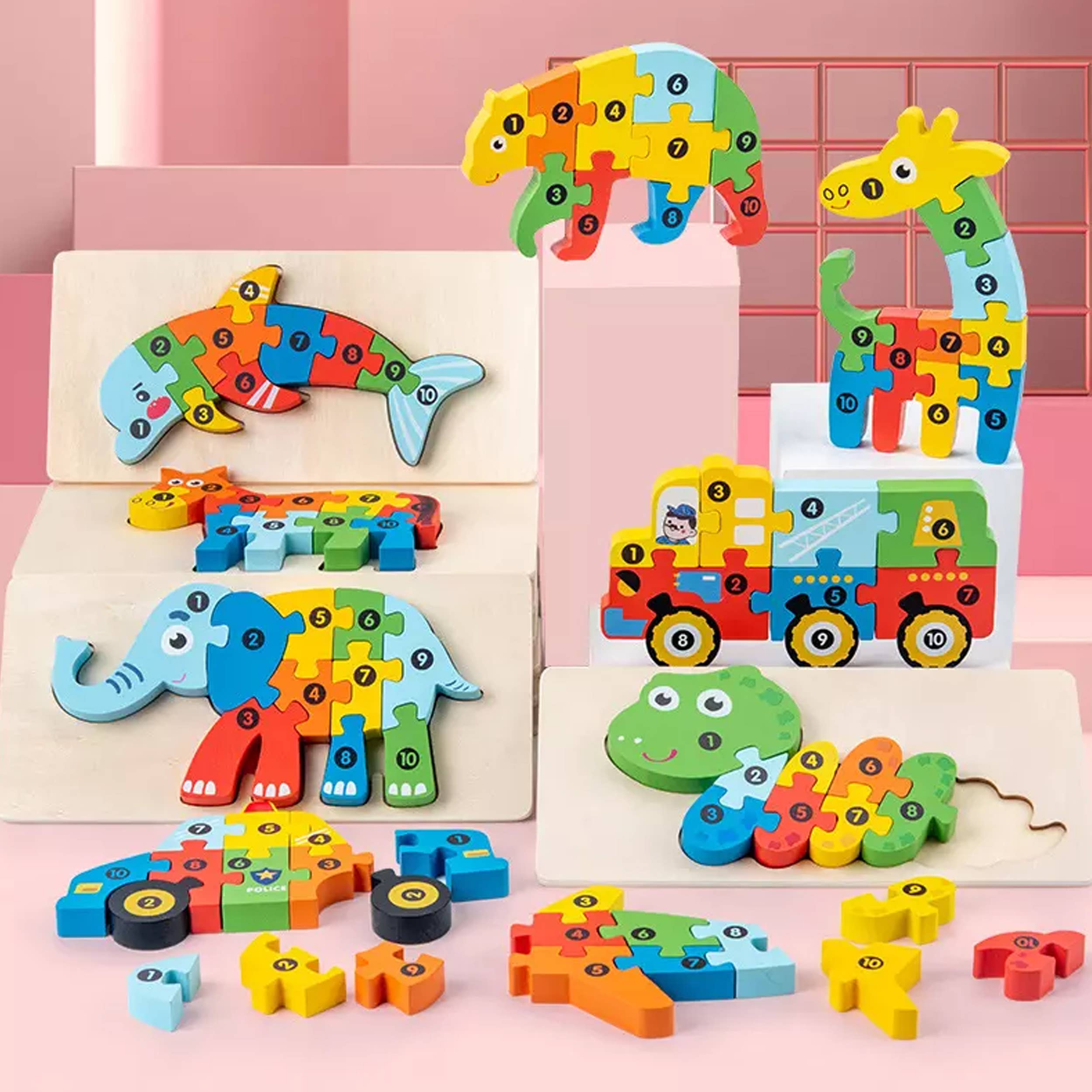 Montessori Easter Educational Wooden Puzzle Toy
