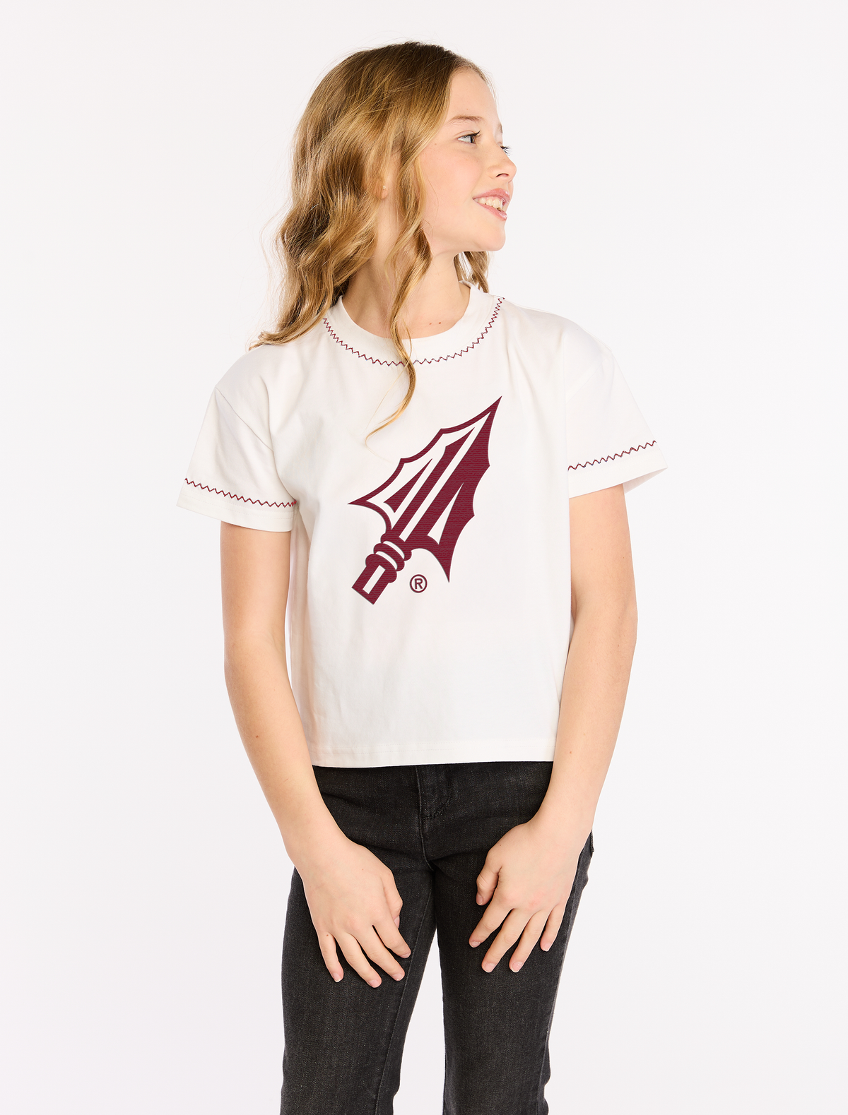 The Girls Embroidered Tee | FSU