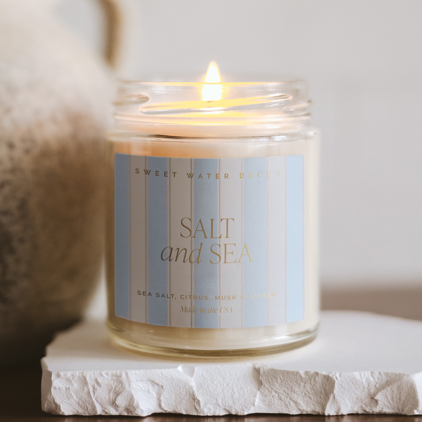 Salt and Sea 9 oz Soy Candle - Home Decor & Gifts