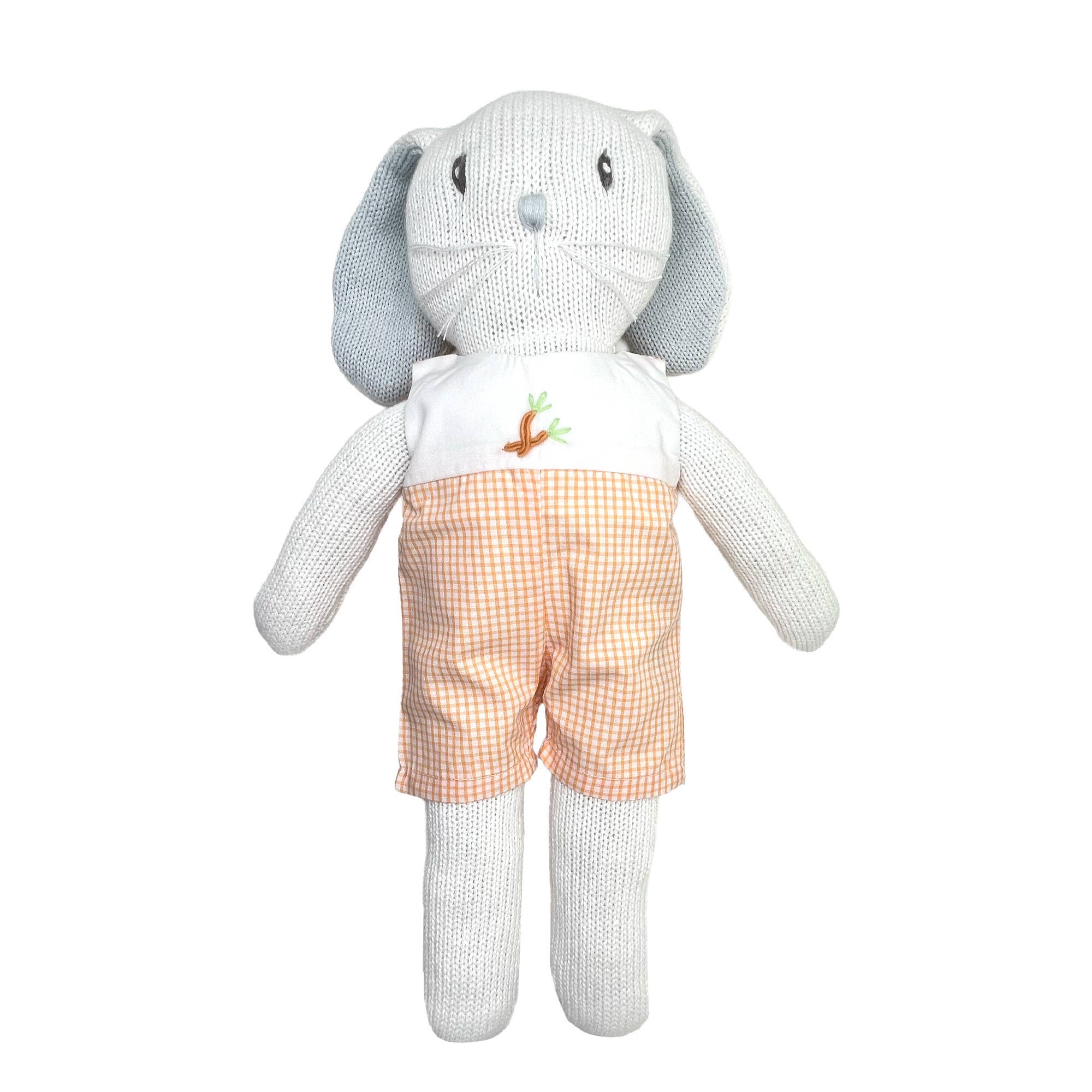 Shirt and Shorts Set with Hand Embroidered Easter Bunnies