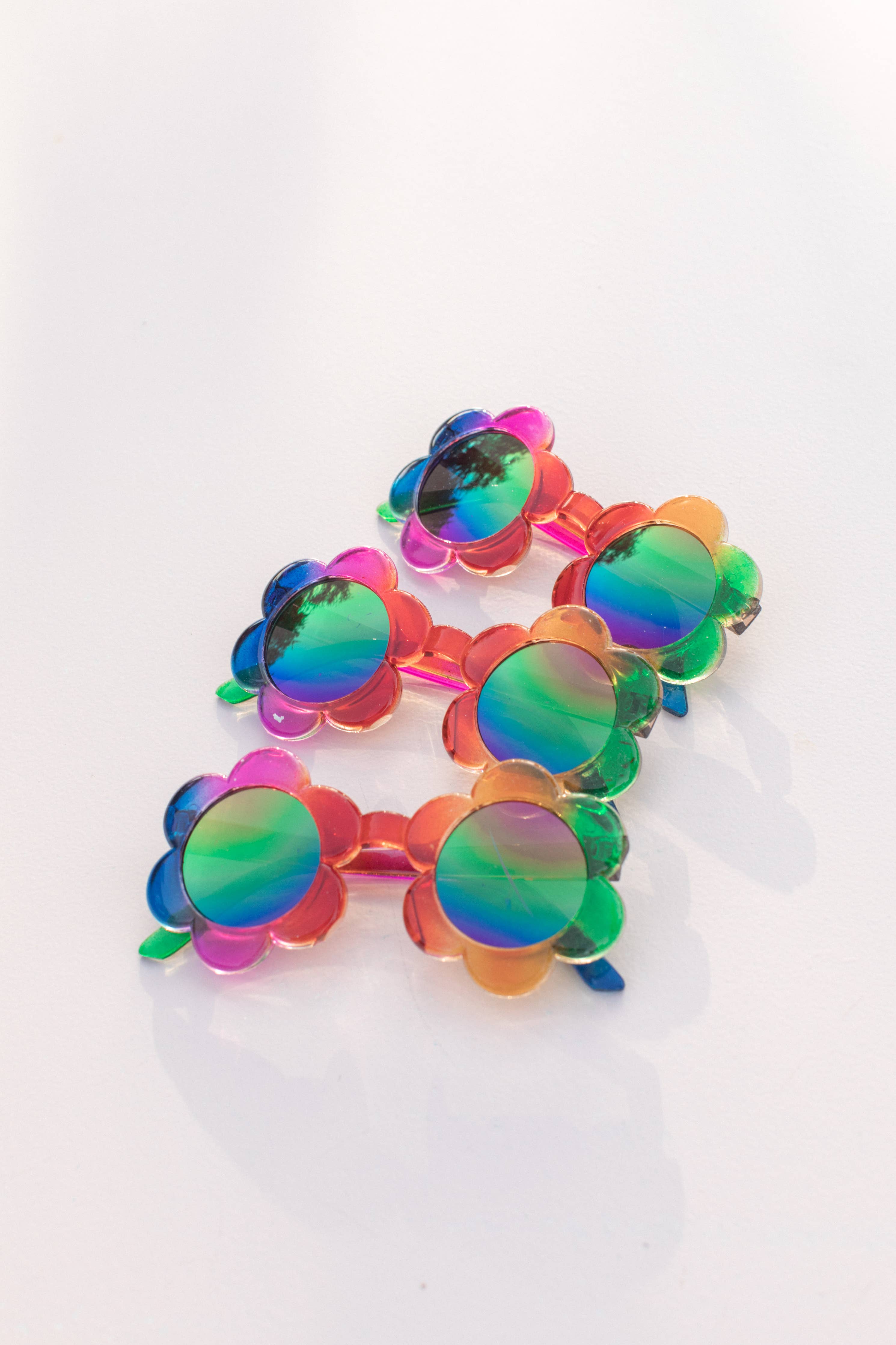 Kids Toddler Mirror Flower Sunglasses