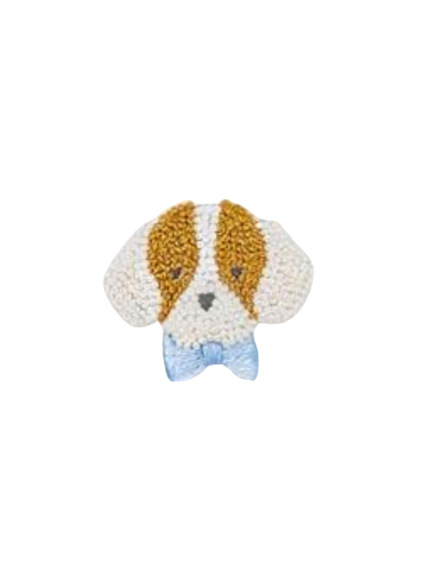 Spotted Boy Puppy Pima Bubble | Lt Blue Mini Stripe