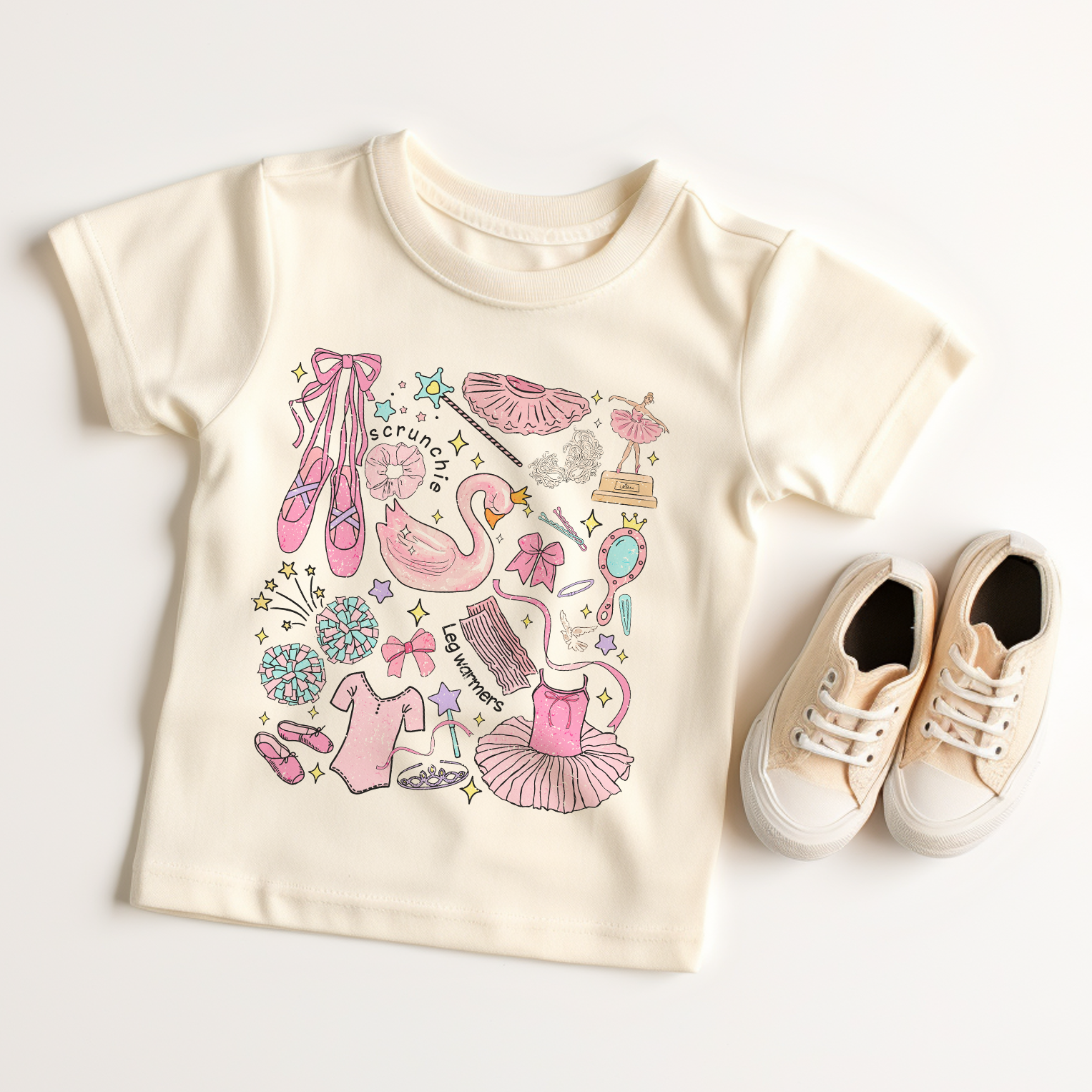 Girly Dance Tee (Toddler & Kids)