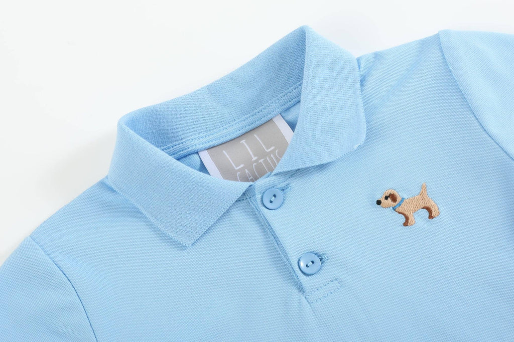 Blue Puppy Polo Golf Shirt