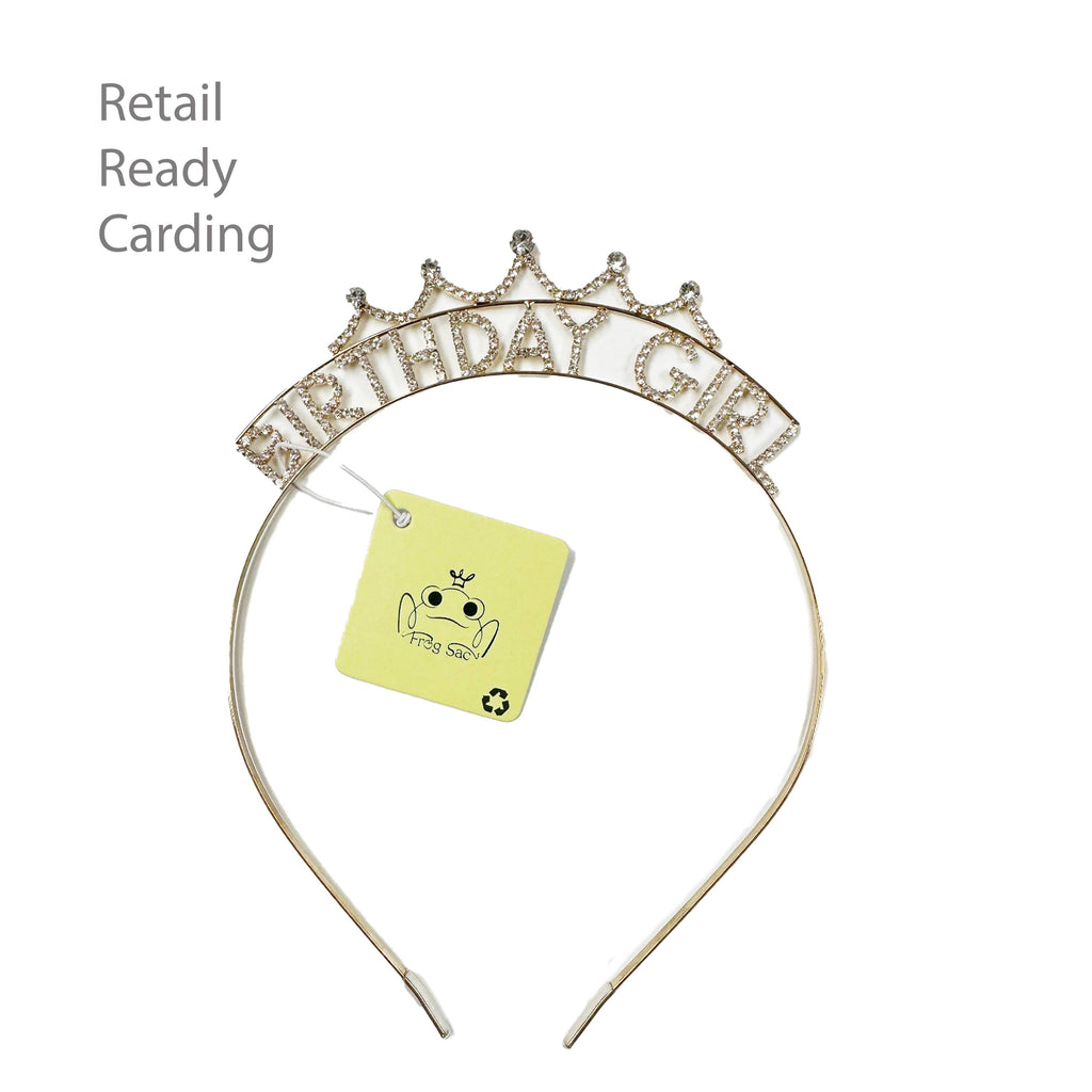 Happy Birthday Headband - Sparkle Rhinestone Crowns Tiaras